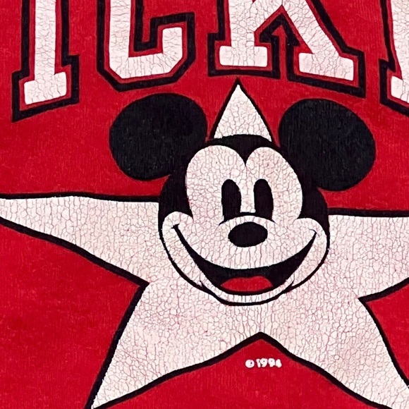 Mickey Mouse Vintage 1990s Super Star Cartoon Disney World Sweatshirt Crewneck - Picture 3 of 6